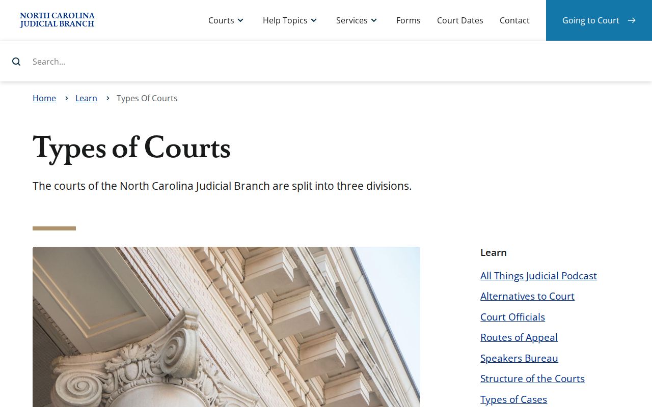 Stanly County court docket source for North Carolina court types
